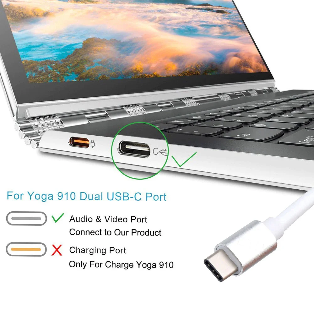 Imagem 4 de 5 do produto Cabo Adaptador Usb C Macho X Vga Femea