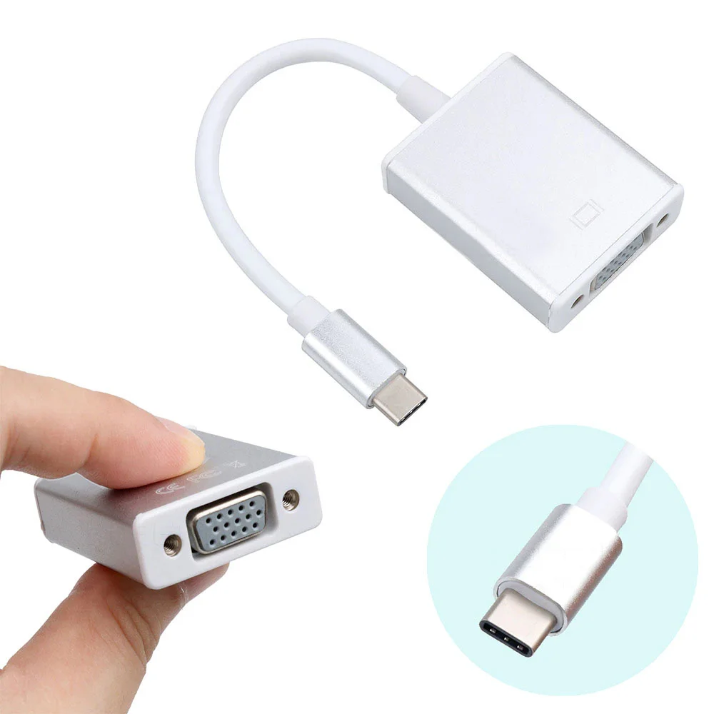 Imagem 5 de 5 do produto Cabo Adaptador Usb C Macho X Vga Femea