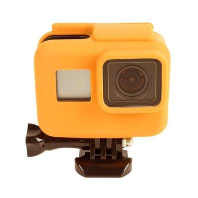 Capa Protetora Em Silicone Para Câmeras Gopro Hero 5, 6, 7 Black -laranja