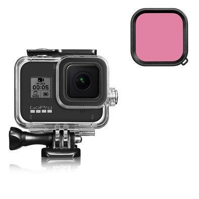 Filtro De Mergulho Vermelho Claro Para Câmeras Gopro Hero 8
