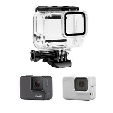 Caixa Estanque Fechada Sem Remoção Lente Gopro 7 White E Silver