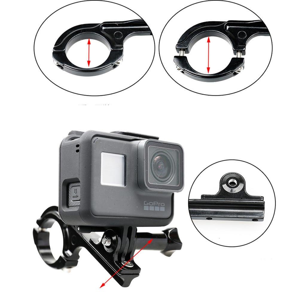 Imagem 2 de 5 do produto Suporte Ride De Bike/moto Alumínio Para Gopro E Similares