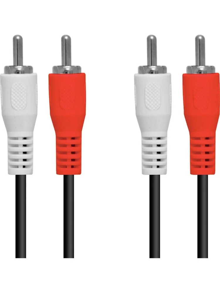 Imagem 4 de 5 do produto Cabo De Audio 2rca X 2rca 1.5 Metros Com Conectores Niquelado - 2rca-15