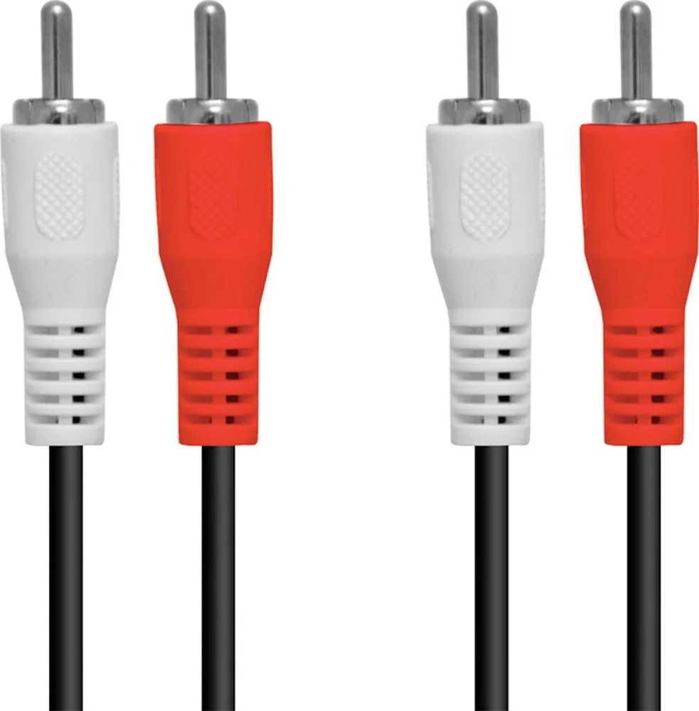 Imagem 5 de 5 do produto Cabo De Audio 2rca X 2rca 1.5 Metros Com Conectores Niquelado - 2rca-15