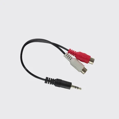 Cabo De Audio P2 Macho + 2rca Evus 15cm C-094 Cabo Y