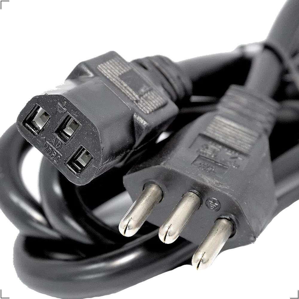 Imagem 3 de 5 do produto Cabo de Força MIC/FAX 1.5M, 3 Pinos X 0.75mm, Novo padrão NBR