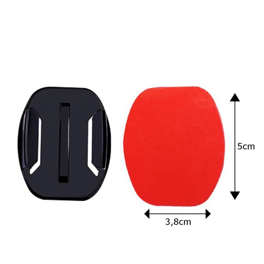 Imagem 3 de 5 do produto Adesivo E Base Reta Para Fixação De Câmeras Gopro E Similares