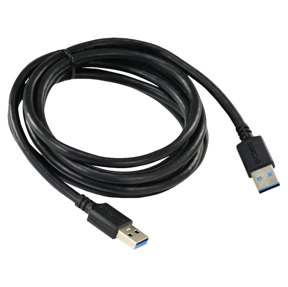 Imagem 5 de 5 do produto Cabo De Dados Usb A 3.0 Macho Para Usb A 3.0 Macho 28awg Puro Cobre 2 Metros - Puam3-2