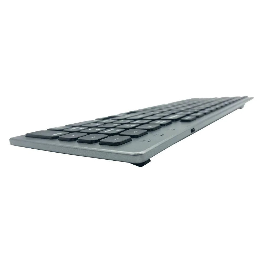 Imagem 2 de 5 do produto Teclado Sem Fio Oex Tc504, Bluetooth, ABNT2, Prime, Preto Com Prata