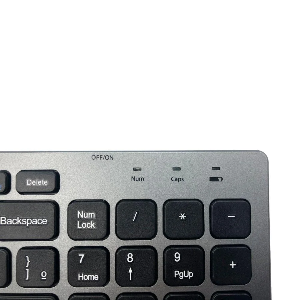Imagem 4 de 5 do produto Teclado Sem Fio Oex Tc504, Bluetooth, ABNT2, Prime, Preto Com Prata
