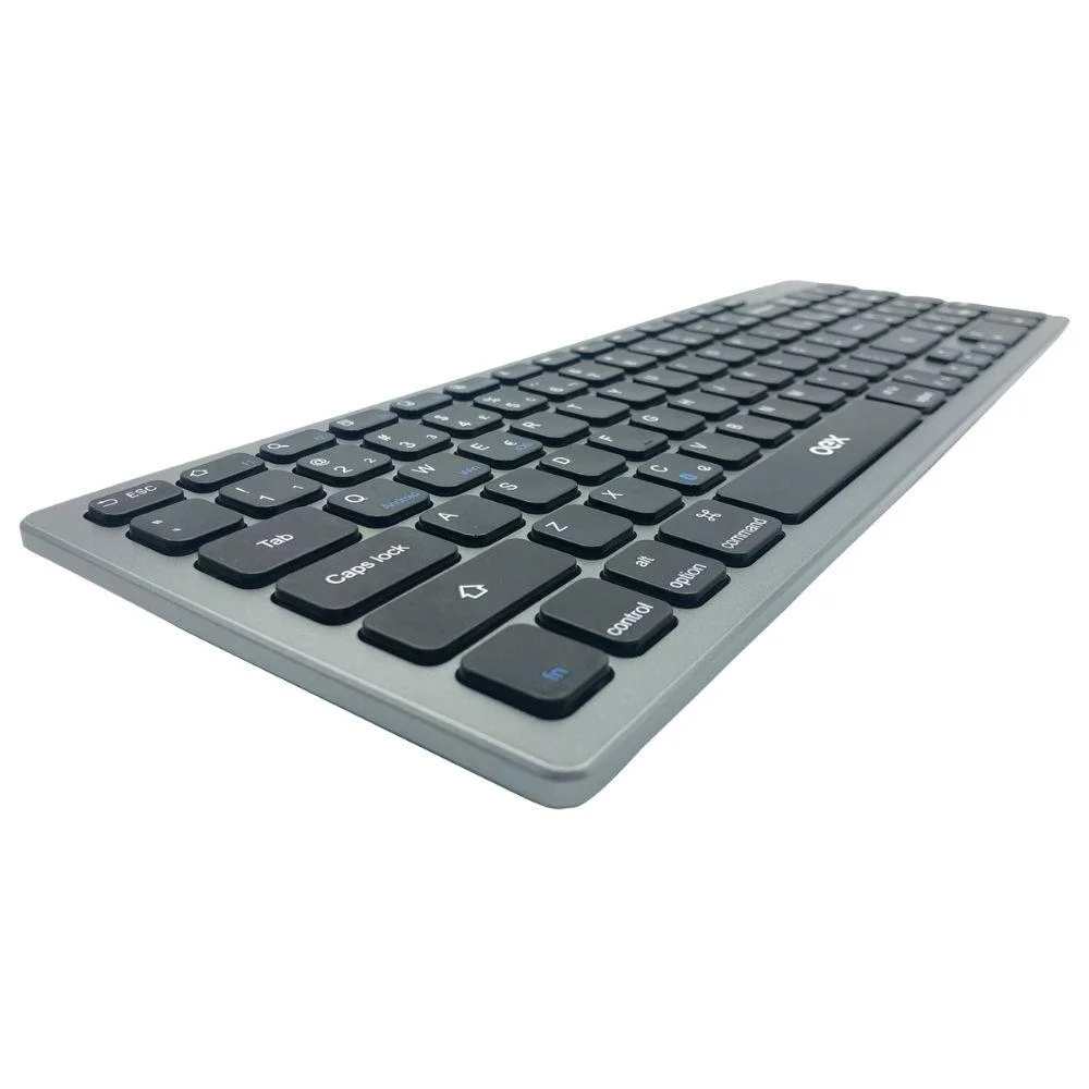 Imagem 5 de 5 do produto Teclado Sem Fio Oex Tc504, Bluetooth, ABNT2, Prime, Preto Com Prata