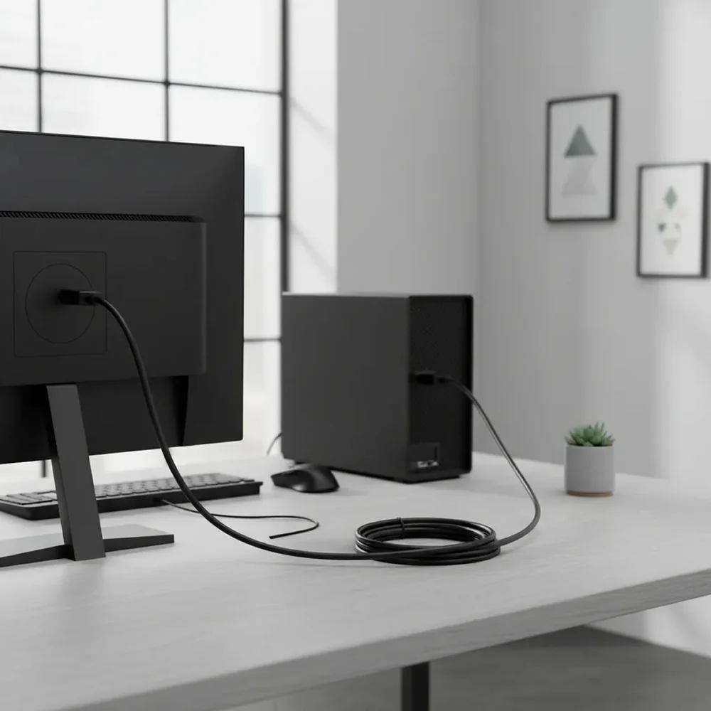Imagem 2 de 5 do produto Cabo Displayport 1.2 Wincabos 3 metros Para Áudio E Vídeo