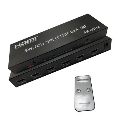Matrix HDMI 2 X 4 Splitter E Switcher Ultra Hd 3d Wincabos