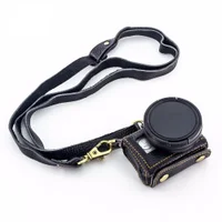 Bag Case Em Couro Preto + Filtro Uv 52mm Para Gopro 5/6/7