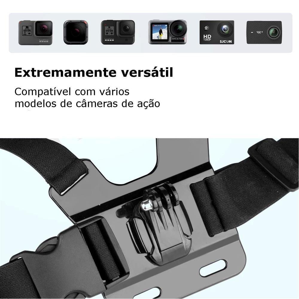Suporte para Câmeras Gopro E Similares, Shoot De Peito Chest Mount Harness, Preto Suporte para Câmeras Gopro E Similares, Shoot De Peito Chest Mount Harness, Preto