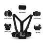 Suporte para Câmeras Gopro E Similares, Shoot De Peito Chest Mount Harness, Preto