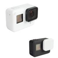 Capa E Tampa Silicone Para Câmeras Gopro 5 À 7 - Branca