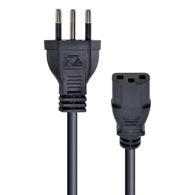 Cabo De Força Tripolar Vinik, Para Fonte 3x0.50mm, 250V, 10A, 50cm