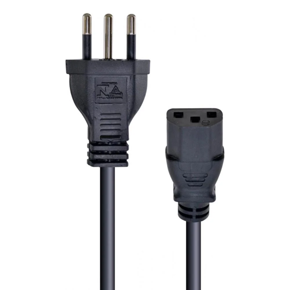 Imagem 2 de 3 do produto Cabo De Força Tripolar Vinik, Para Fonte 3x0.50mm, 250V, 10A, 50cm