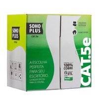 Cabo De Rede Furukawa Sohoplus, Cat5, Branco, 24awg, 305 Metros, Cmx