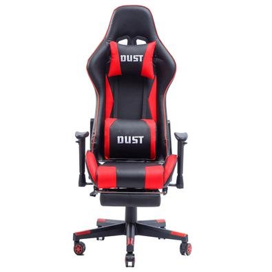 Cadeira Gamer Dust Com Apoio Para As Pernas Retrátil - Vermelha