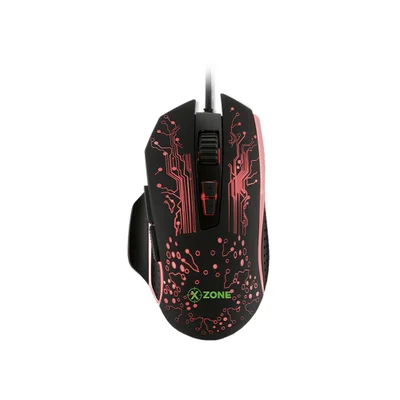 Mouse Gamer Com Fio Xzone Gmf-03, RGB, 3200 Dpi, 8 Botões, Preto