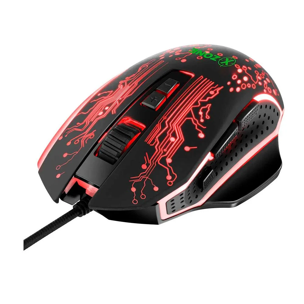 Imagem 5 de 5 do produto Mouse Gamer Com Fio Xzone Gmf-03, RGB, 3200 Dpi, 8 Botões, Preto