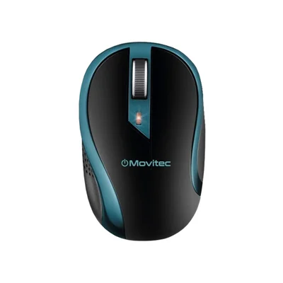 Mouse Sem Fio. Movitec Office Preto/azul Omw-02.