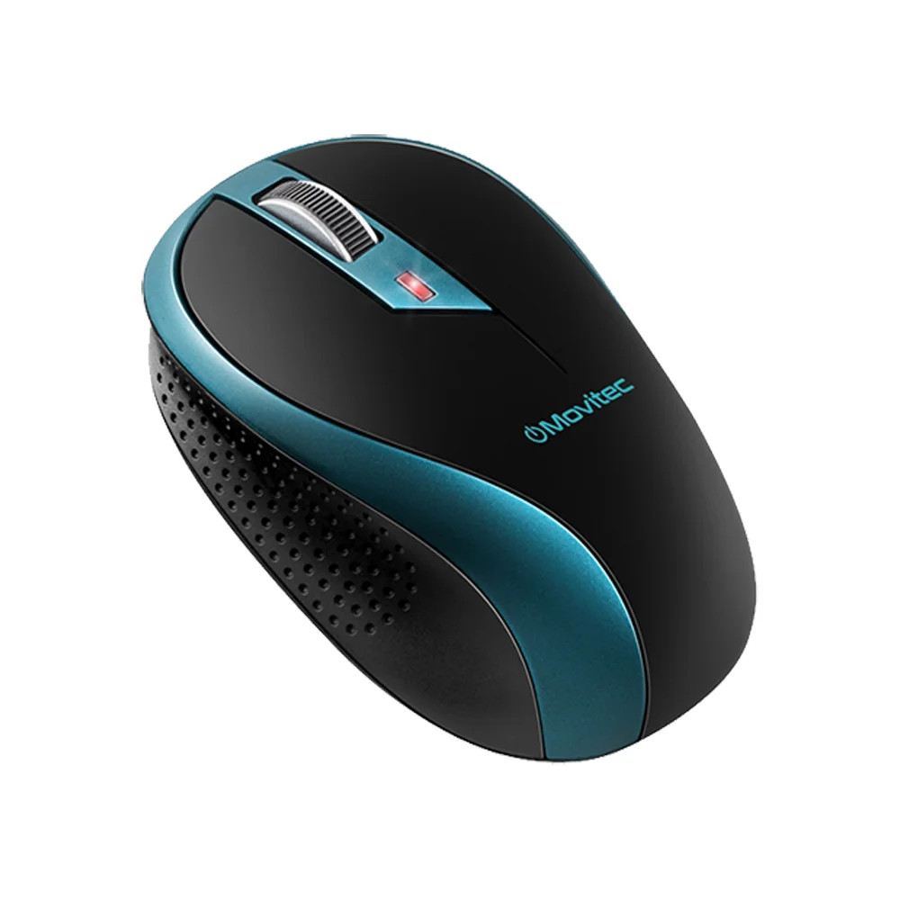Imagem 2 de 5 do produto Mouse Sem Fio. Movitec Office Preto/azul Omw-02.