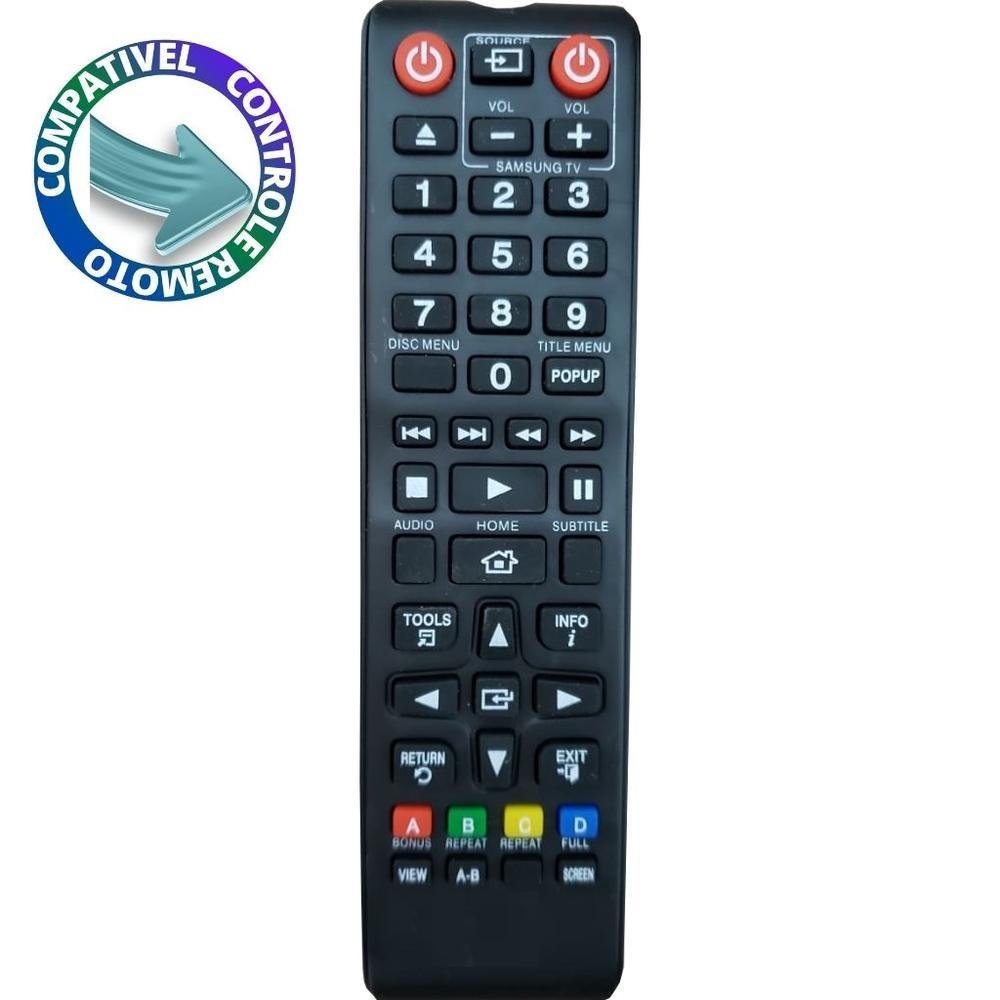 Imagem 2 de 2 do produto Controle Compatível Blu-ray Samsung Ak59-00149a Crs-7777