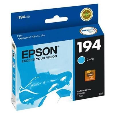 Tinta Durabrite ultra resistente à água, borrões e descoloração. Compatibilidade de impressoras: XP-104, XP-204, XP-214. Impressões brilhantes e duráv