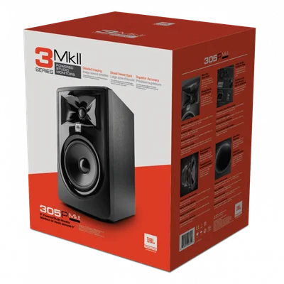 JBL PROFESSIONAL 305P MkⅡ Monitor De Referência JBL 305p Mkii Preta KaBuM