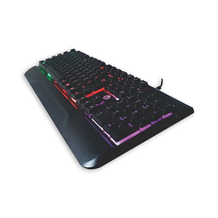 Imagem 4 de 5 do produto Teclado Brazilpc Gamer Usb Semi Mecanico Gamer, Bpc-k7038, Preto, Iluminacao Rainbow Box