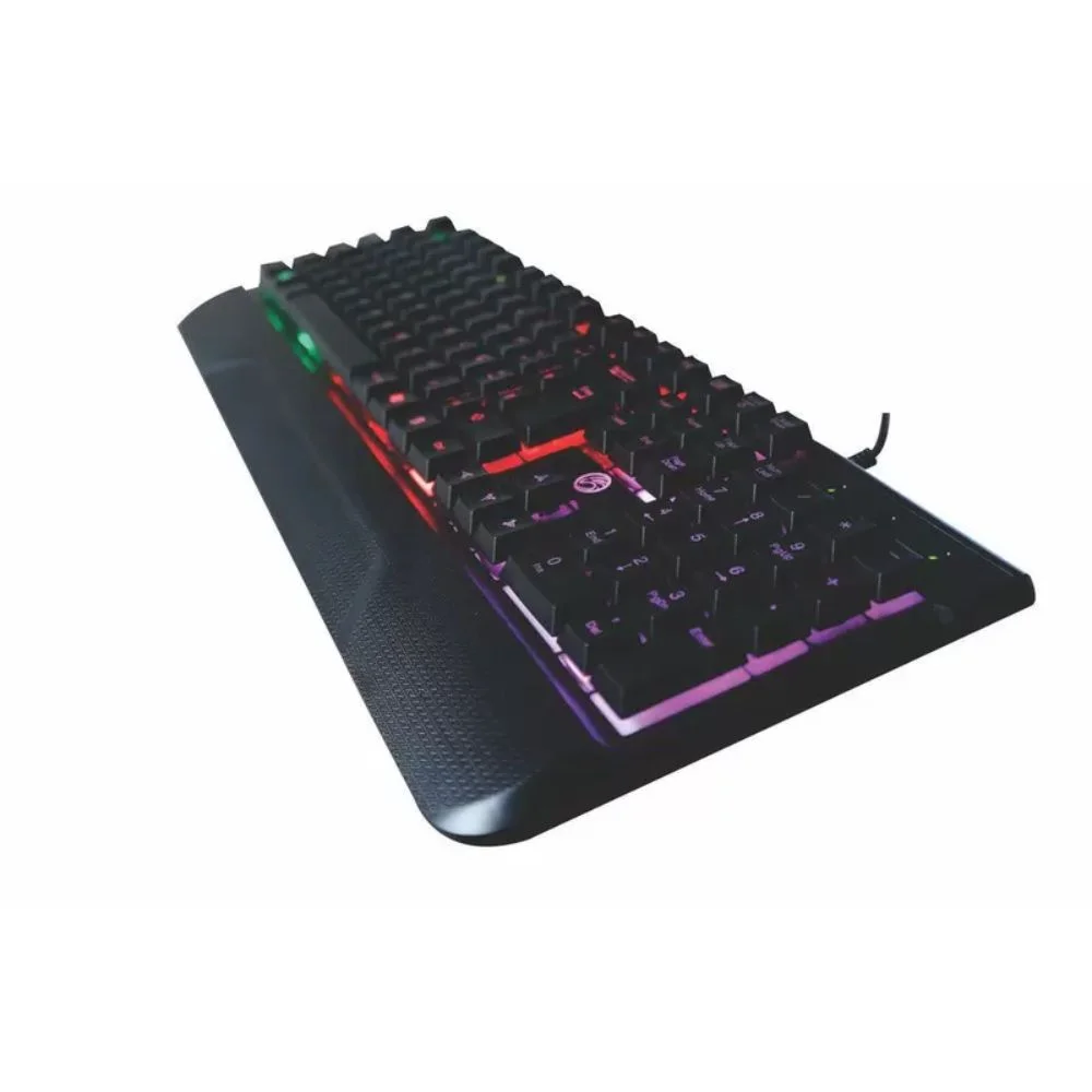 Imagem 5 de 5 do produto Teclado Brazilpc Gamer Usb Semi Mecanico Gamer, Bpc-k7038, Preto, Iluminacao Rainbow Box