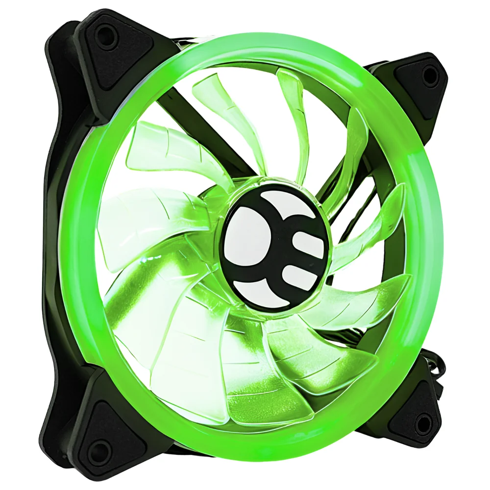 Cooler FAN Bluecase Box,120mm, LED Verde - BFR-05G 6