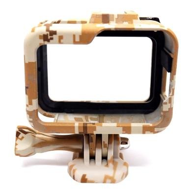 O acessório Frame envolve a armação da câmera em forma de moldura sendo a melhor maneira de utilizar sua câmera quando a Case/Caixa estanque a prova d