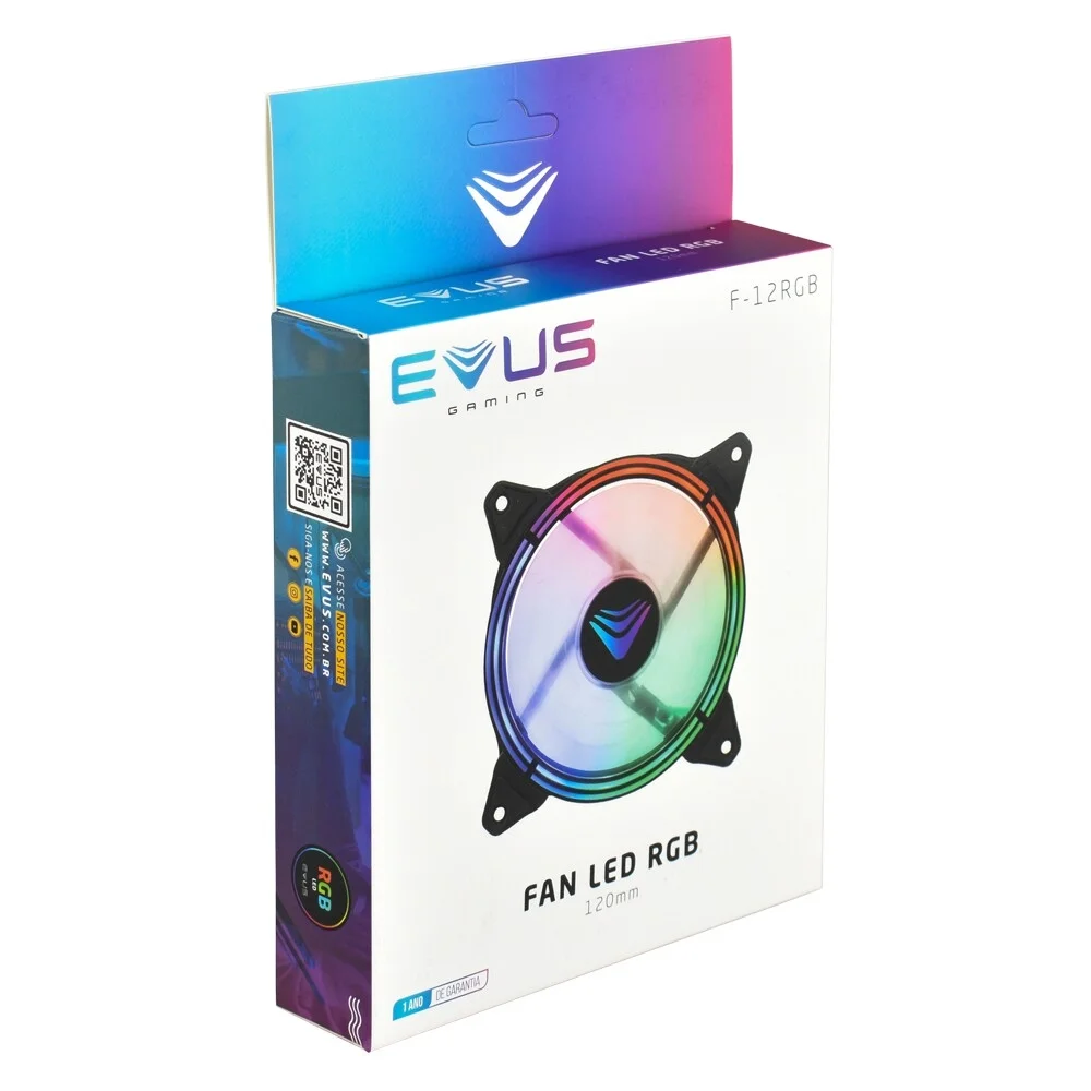 Imagem 3 de 5 do produto Cooler FAN Evus, 120mm, RGB - F-12RGB