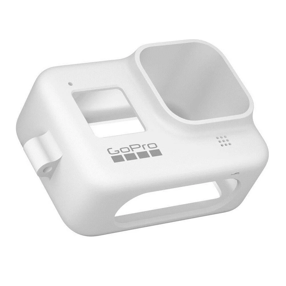 Capa Silicone Gopro Hero 8 + Cordão Ajustável - Sleeve + Lanyard Cor Branco