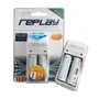 Carregador De Pilhas Replay, Com 2 Pilhas, Aa, 2500mah Aa/aaa, Bateria 03o134