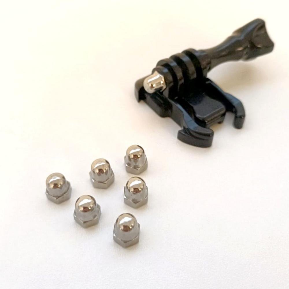 Imagem 4 de 4 do produto Kit Com 6 Porcas Para Parafusos De Câmeras Gopro E Similares