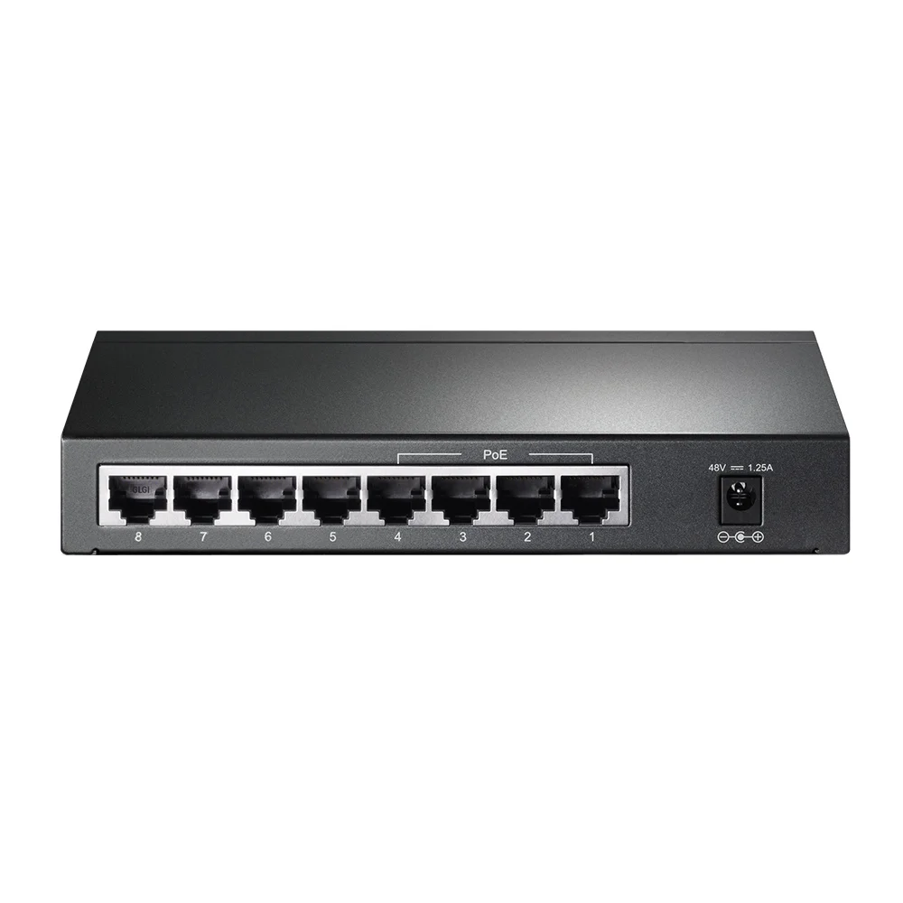 Imagem 4 de 5 do produto Switch 8 Portas Tp-link Tl-sg1008p 4 Portas Poe  Gigabit 10/100/1000mbps Rack