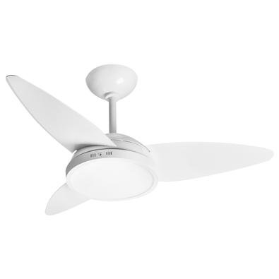 Ventilador Luz Led Kan Branco 220v 3 Pás