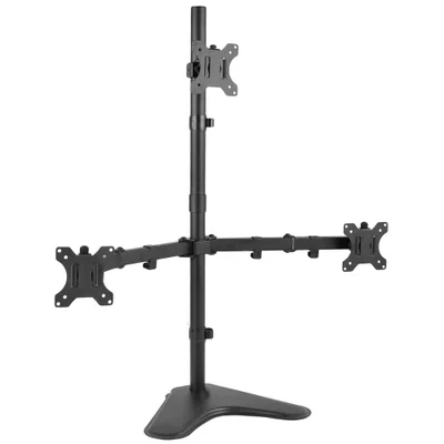Suporte de Mesa Para 3 Monitores, 15pol Até 32pol, Central Suportes  CTM33N, Ajuste De Altura, E Convergência -  CTM33N