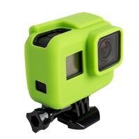Capa Silicone Verde Para Câmeras Gopro 5/6/7 Black