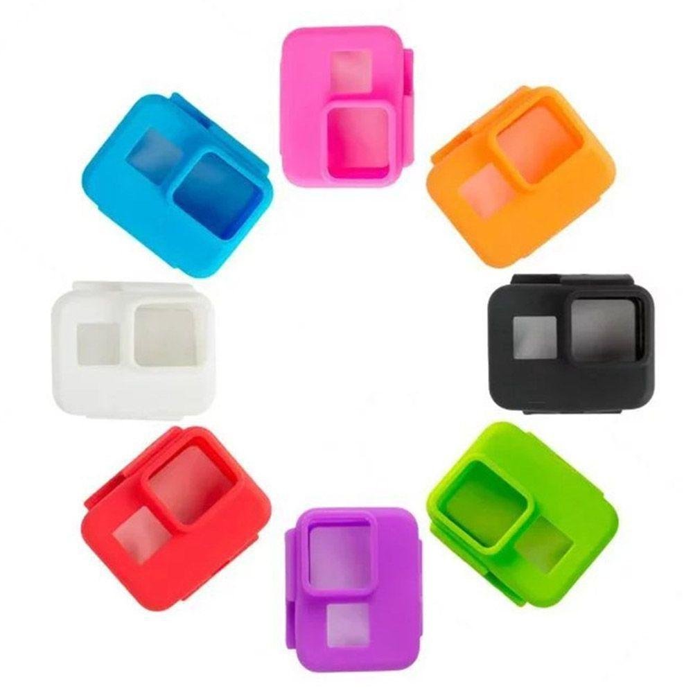 Capa Silicone Verde Para Câmeras Gopro 5/6/7 Black