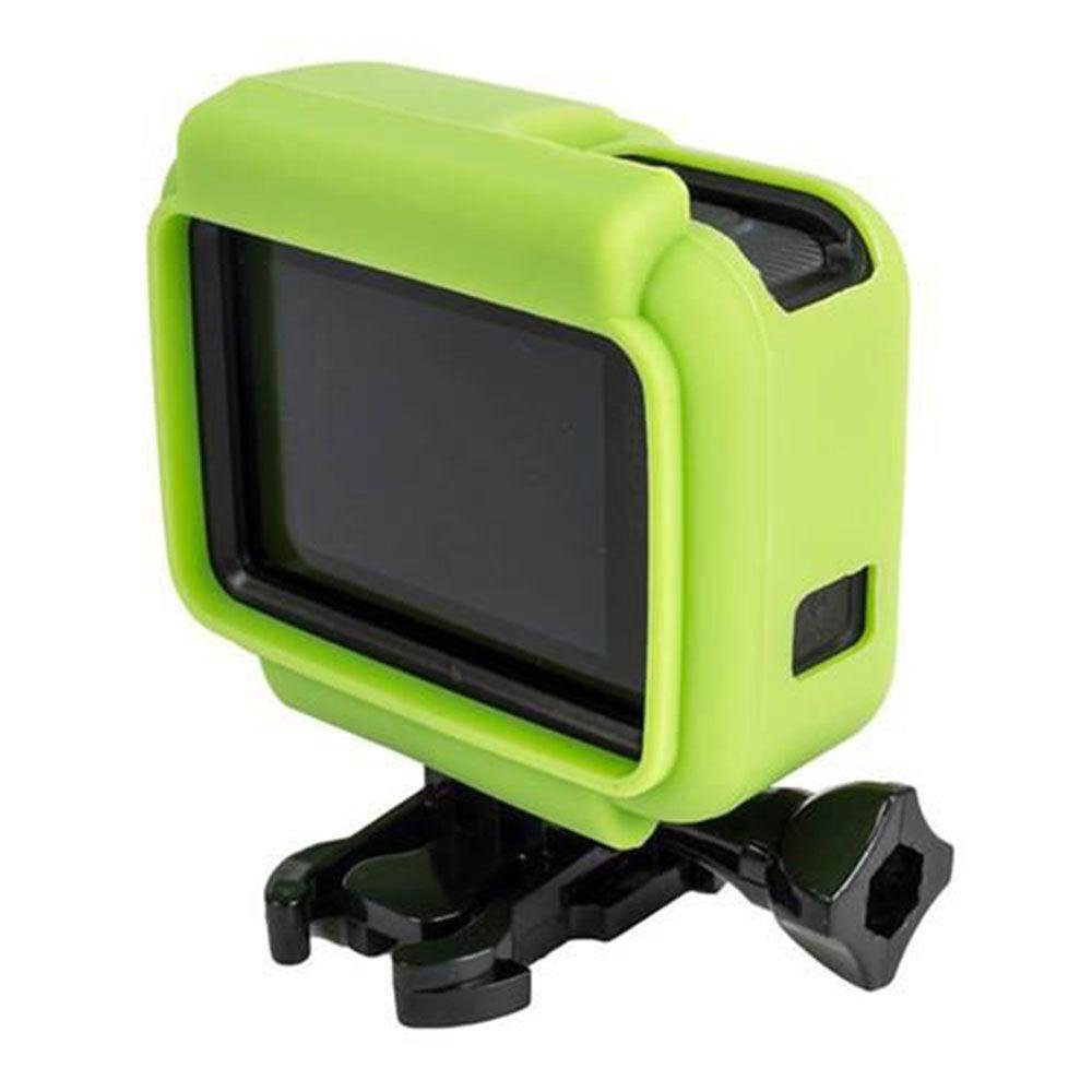 Capa Silicone Verde Para Câmeras Gopro 5/6/7 Black