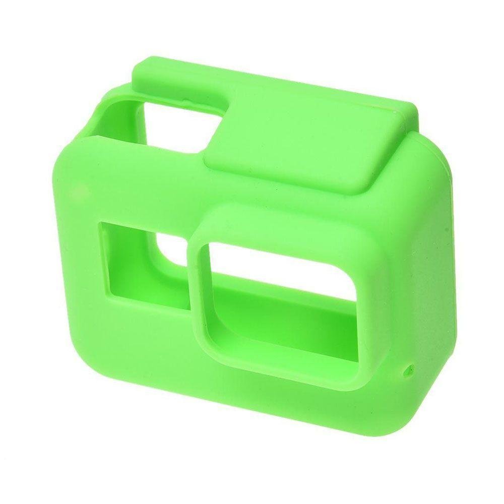 Capa Silicone Verde Para Câmeras Gopro 5/6/7 Black