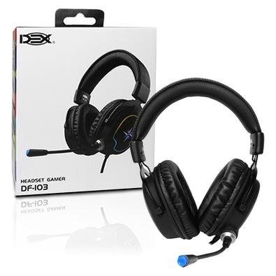 Fone De Ouvido Headset Gamer Usb 7.1 Led Rgb Df-103 Dex | KaBuM!
