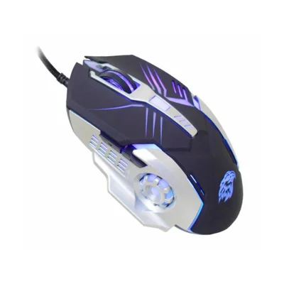 Mouse Gamer K-Mex Motobot, 2400 DPI, Com LED RGB, 6 Botões - MO-T436