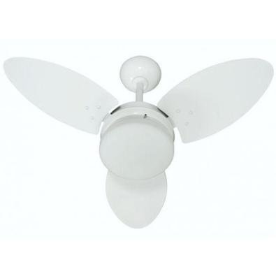 Ventilador Ventura Branco MDF 220V 3 Pás Brancas